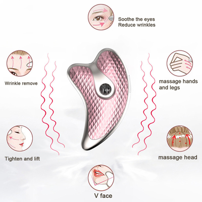Rechargeable Heated Electric Gua Sha Massager Vibrating Lifting